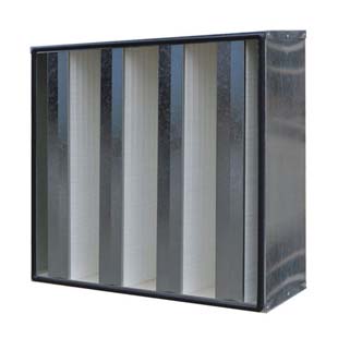 鋅框W型V型組合式高效過濾器 鋅框W型V型組合式高效過濾器